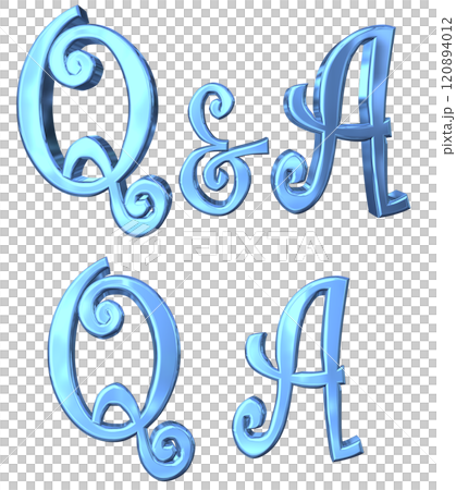 3DCG人物《Q&A閃光》藍色、藍色 3DCG人物《Q&A閃光》藍色、藍色 120894012