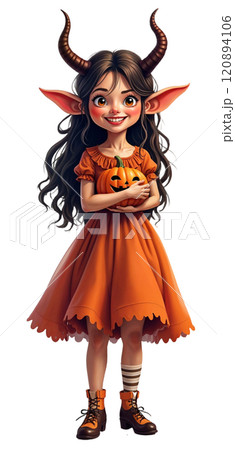 Gothic Vampire Princess in Crimson Dress 120894106