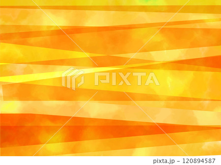 水彩調の模様　オレンジ　派手　ファッション　ボーダー　サイケデリック　ロック　バック　背景 120894587