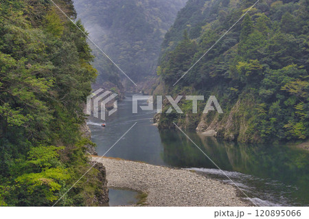 瀞峡　遊覧船　奈良県十津川村 120895066