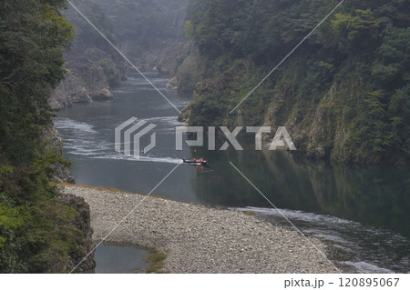 瀞峡　遊覧船　奈良県十津川村 120895067