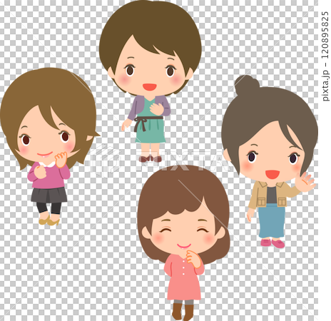 微笑打扮的年輕女性 120895825