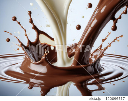 滑らかなチョコレートとミルク 滑らかなチョコレートとミルク 120896517
