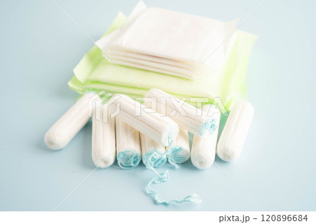Sanitary hygiene set for women menstrual period cycle protection. Sanitary hygiene set for women menstrual period cycle protection. 120896684