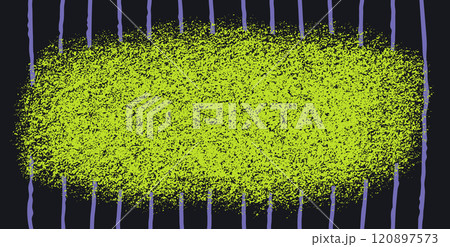 Rectangle shape with grain texture. Grunge style background with grain textured rectangle on striped background. Vector vintage paint stain silhouette isolated on dark background. Vector illustration. Rectangle shape with grain texture. Grunge style background with grain textured rectangle on striped background. Vector vintage paint stain silhouette isolated on dark background. Vector illustration. 120897573