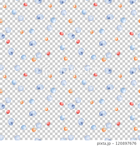 Spray drops watercolor seamless pattern isolated. Hand drawn blue red specks on repeated texture. Colorful simple water bubbles on background . Abstract droplets pattern for cute children design. Spray drops watercolor seamless pattern isolated. Hand drawn blue red specks on repeated texture. Colorful simple water bubbles on background . Abstract droplets pattern for cute children design. 120897676