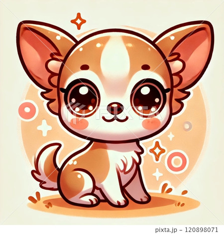 かわいいチワワのイラスト 120898071