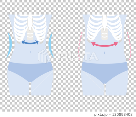 Open ribs Closed ribs 120898408