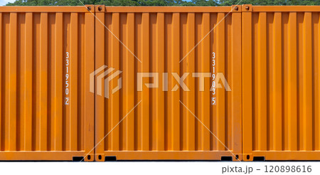 Freight container large container for ship, Surface texture and background sea container, Cargo container shipping container with strength shipment storage transport goods product and raw material. 120898616