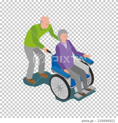 Image illustration of elderly care 120898922