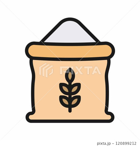 Wheat Flour icon vector image. Suitable for mobile application web application and print media. Wheat Flour icon vector image. Suitable for mobile application web application and print media. 120899212