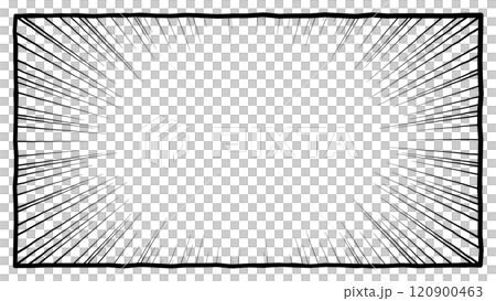 Manga-style concentrated line background, fine and dense 120900463