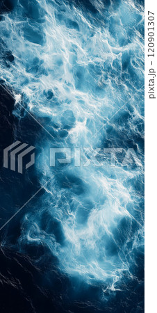 Blue sea water texture. Natural texture of stormy sea surface 120901307