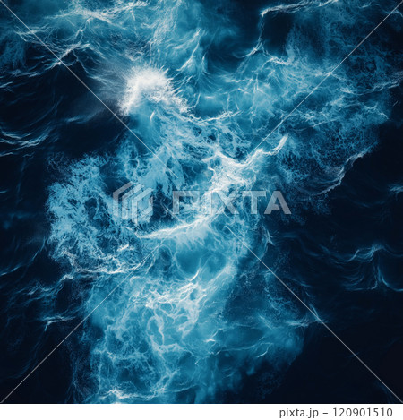 Blue sea water texture. Natural texture of stormy sea surface 120901510