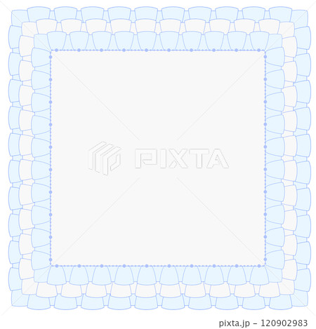 フリルの枠_blue フリルの枠_blue 120902983