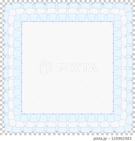フリルの枠_blue フリルの枠_blue 120902983