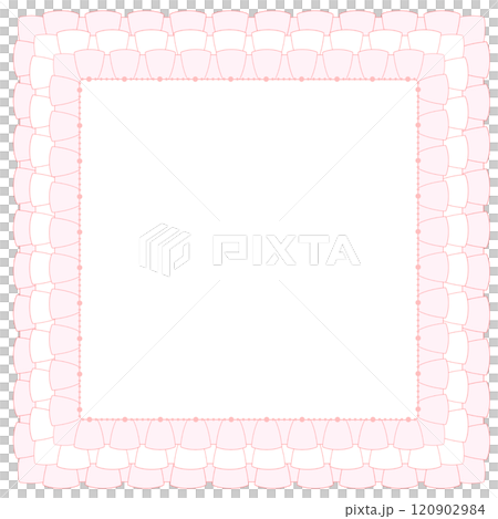 褶邊框架_粉紅色 120902984