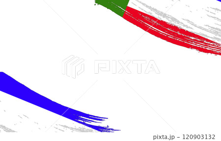 Khakassia Flag with Brush Stroke Effect, Grunge brush stroke. Watercolor painting flag 120903132