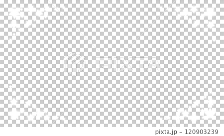 光る星の枠_white 120903239