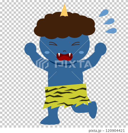 [Setsubun] The blue demon runs away in fear 120904421