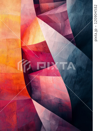 Valentines Day cards, wrapped gifts, and heart-shaped chocolates on a pink background. 120904582