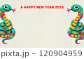 2015巳年年賀状イラスト 120904959
