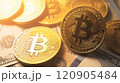 ビットコインと白い光 120905484