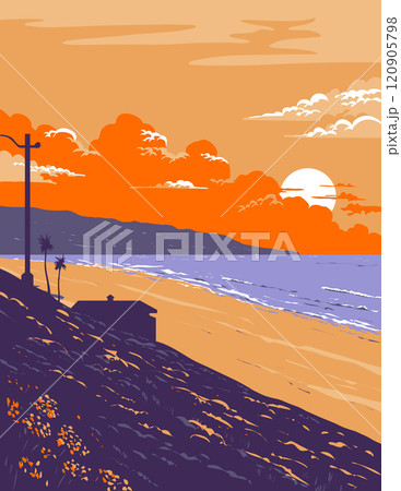 Redondo Beach in Santa Monica Bay Los Angeles California WPA Poster Art Redondo Beach in Santa Monica Bay Los Angeles California WPA Poster Art 120905798