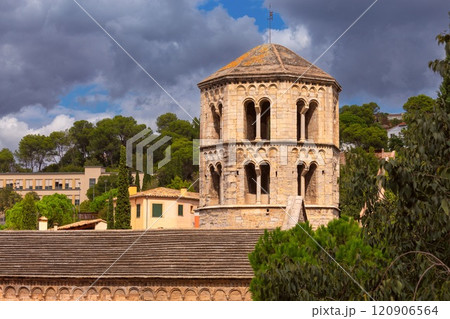 Belltower of Sant Pere de Galligants, Girona, Spain 120906564
