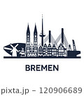 Bremen City Skyline Vector Illustration. Modern Silhouette of Bremen, Germany 120906689
