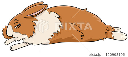 cartoon sleepy miniature rabbit animal character cartoon sleepy miniature rabbit animal character 120908196