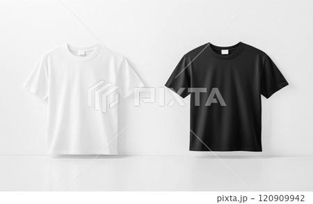 ブランディング・モックアップ用白Tシャツ ブランディング・モックアップ用白Tシャツ 120909942