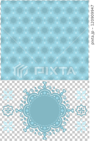 Seamless pattern texture and decorative design "Round circular lace style" pastel blue Seamless pattern texture and decorative design "Round circular lace style" pastel blue 120909947