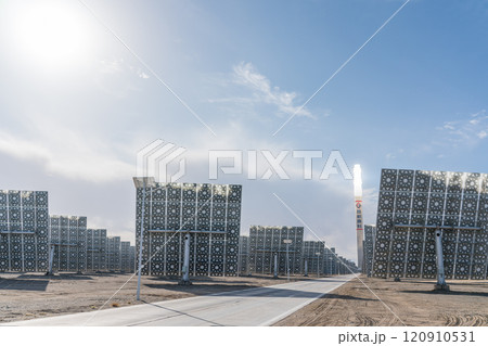 溶融塩タワー型太陽熱発電所 溶融塩タワー型太陽熱発電所 120910531