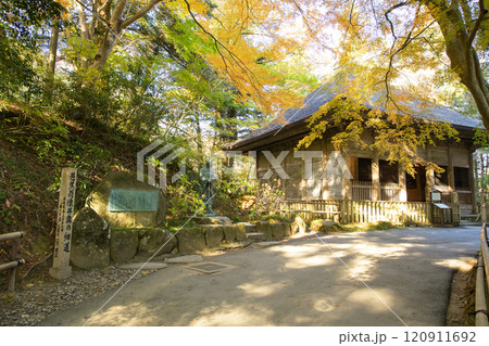 世界遺産中尊寺 木漏れ日に浮かぶ旧覆堂 岩手県 世界遺産中尊寺 木漏れ日に浮かぶ旧覆堂 岩手県 120911692