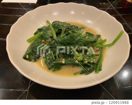 青野菜の炒めものの素材 120911988