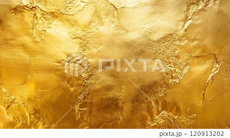 Abstract Gold Foil Texture with Metallic Shine 120913202