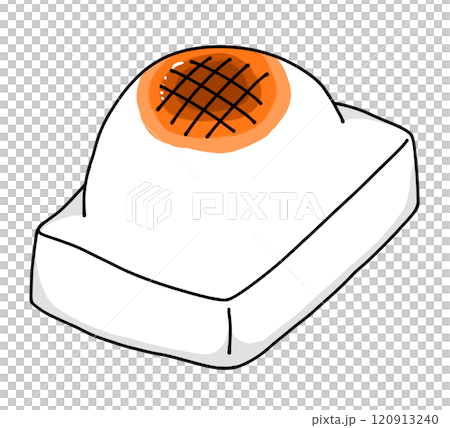 ゆるめシンプルな焼いた角餅 ベタ塗り ゆるめシンプルな焼いた角餅 ベタ塗り 120913240