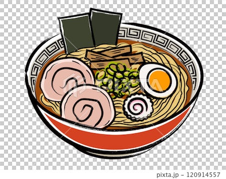 拉麵刷書寫向量圖 拉麵刷書寫向量圖 120914557