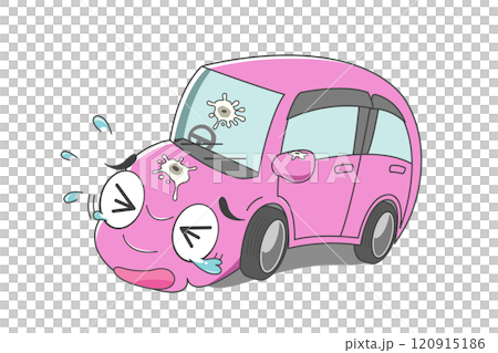 Bird droppings on the car (pink) 120915186
