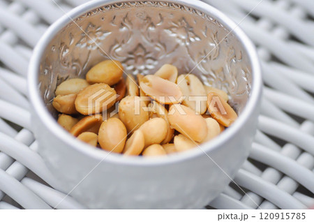 stir fried peanut , peanut and salt stir fried peanut , peanut and salt 120915785