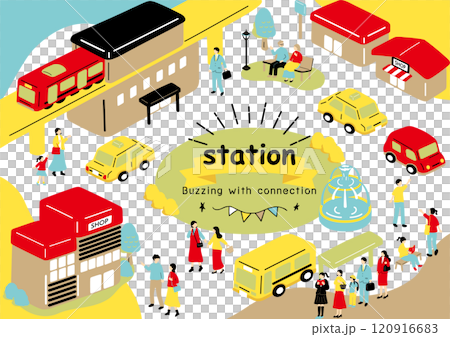 Scenery in front of the station 120916683