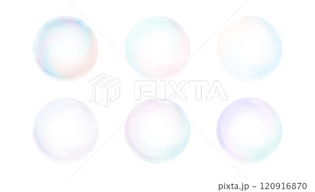 正円のシャボン玉 グラフィック素材 セット素材 png 正円のシャボン玉 グラフィック素材 セット素材 png 120916870