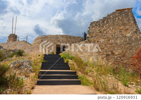 Ruins of Turina fortress on the top of hill in Skradin, Croatia Ruins of Turina fortress on the top of hill in Skradin, Croatia 120916931