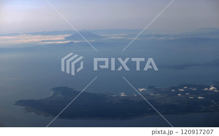 coast of Boso Peninsula and the far view of Mt Fuji. coast of Boso Peninsula and the far view of Mt Fuji. 120917207