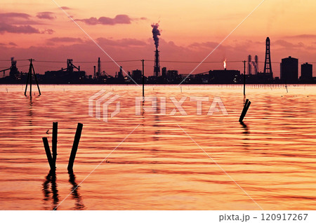 久津間海岸の夕景 120917267