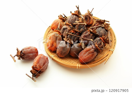白バックで撮った干し柿 120917905
