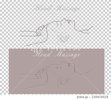 頭のマッサージ・ツボ押し・ヘッドスパ・ヘッドセラピー 120918029