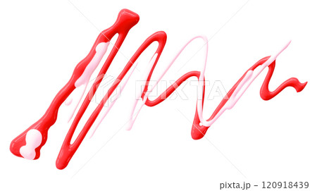 red watercolor drop zigzag isolated on white background red watercolor drop zigzag isolated on white background 120918439
