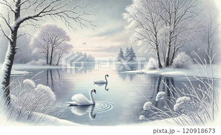 湖の白鳥 120918673